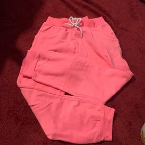 Pink sweatpants
